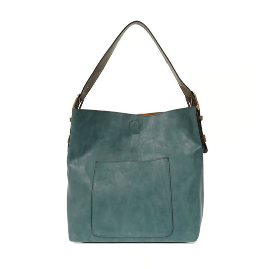 Teal-ish Hobo Coffee Handle