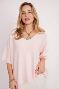 Coletta Short Sweater-Rose