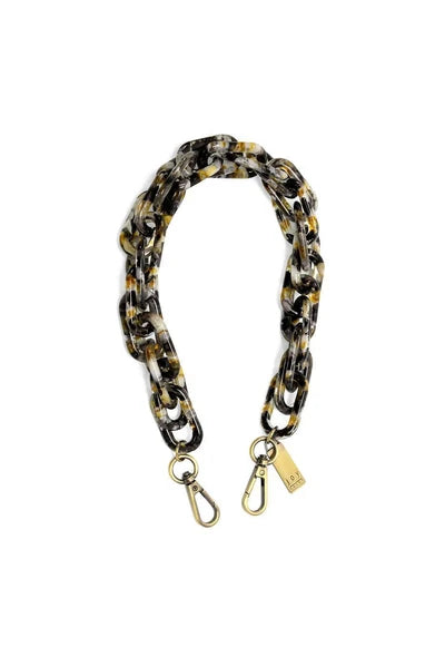 Neutral Lucite Cluster Chain Strap