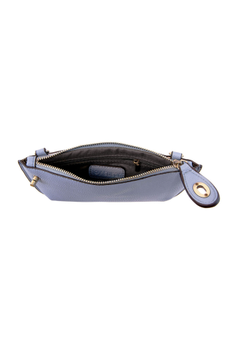 Chambray Mini Crossbody Wristlet Clutch