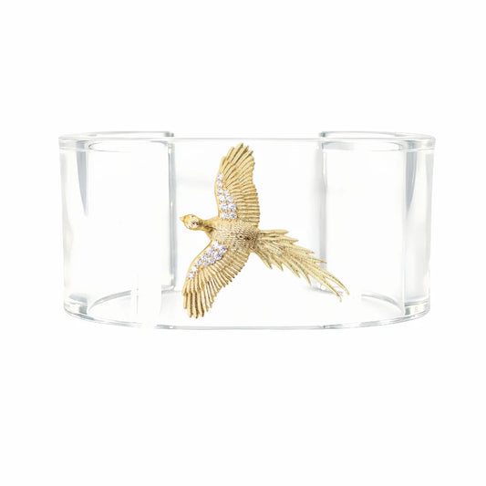 Pheasant Acrylic Cuff Bracelet