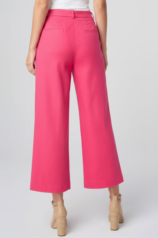 Crop Wide Leg with Patch Pockets, Diva Pink