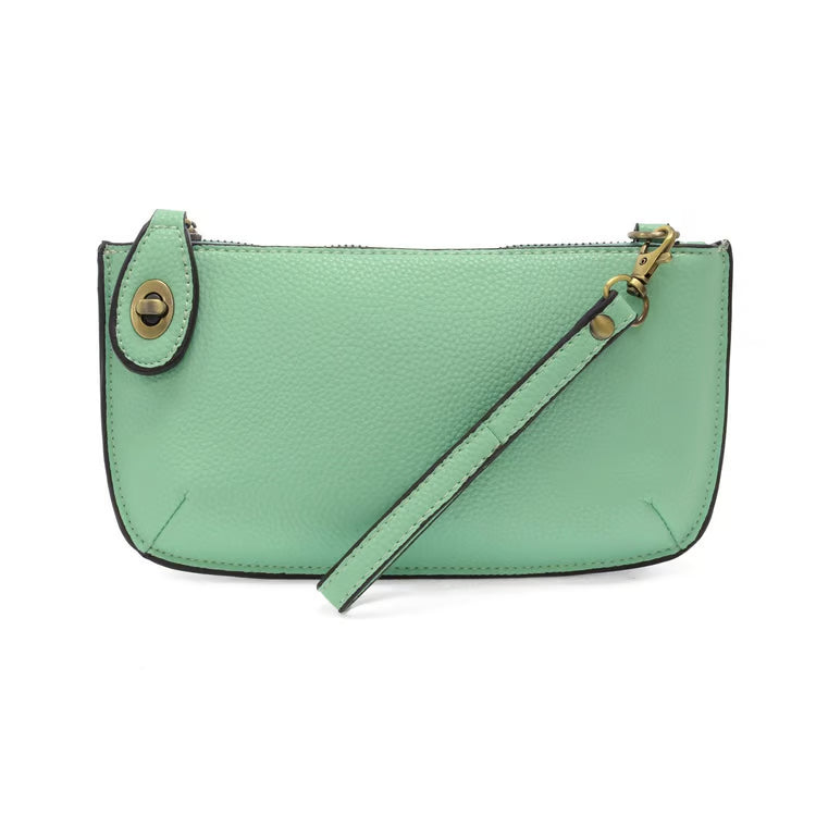 Hint of Mint Mini Crossbody Wristlet Clutch