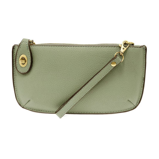 Sage Mini Crossbody Wristlet Clutch