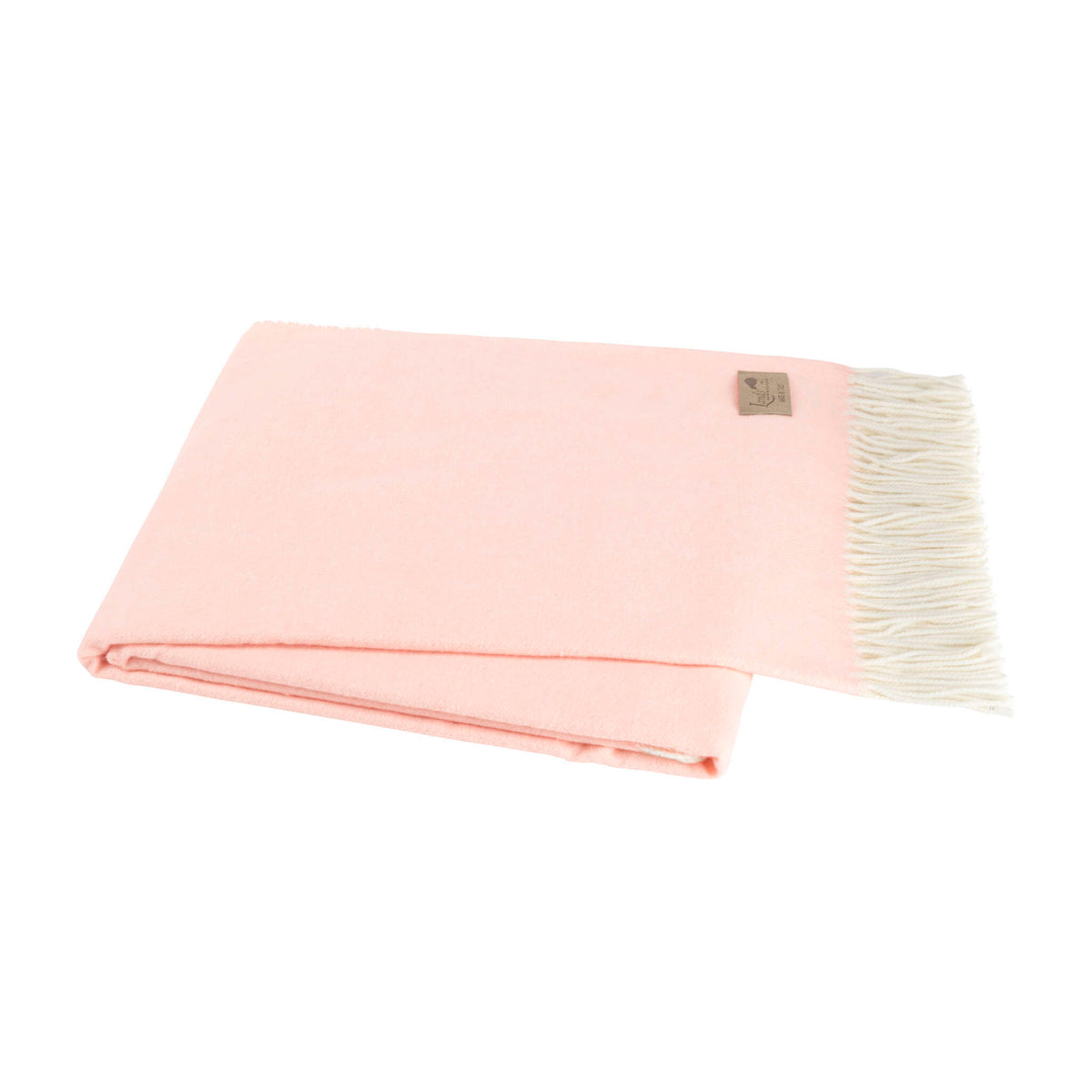 Italian Herringbone Throw, Blush