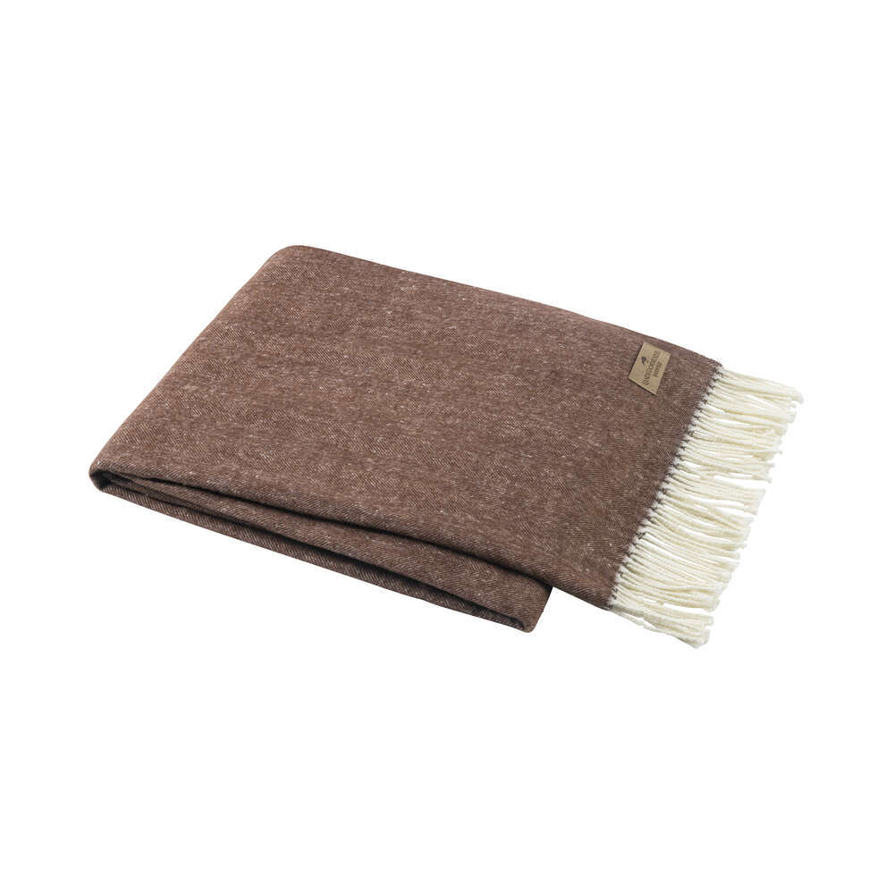 Italian Herringbone Throw, Chocolate