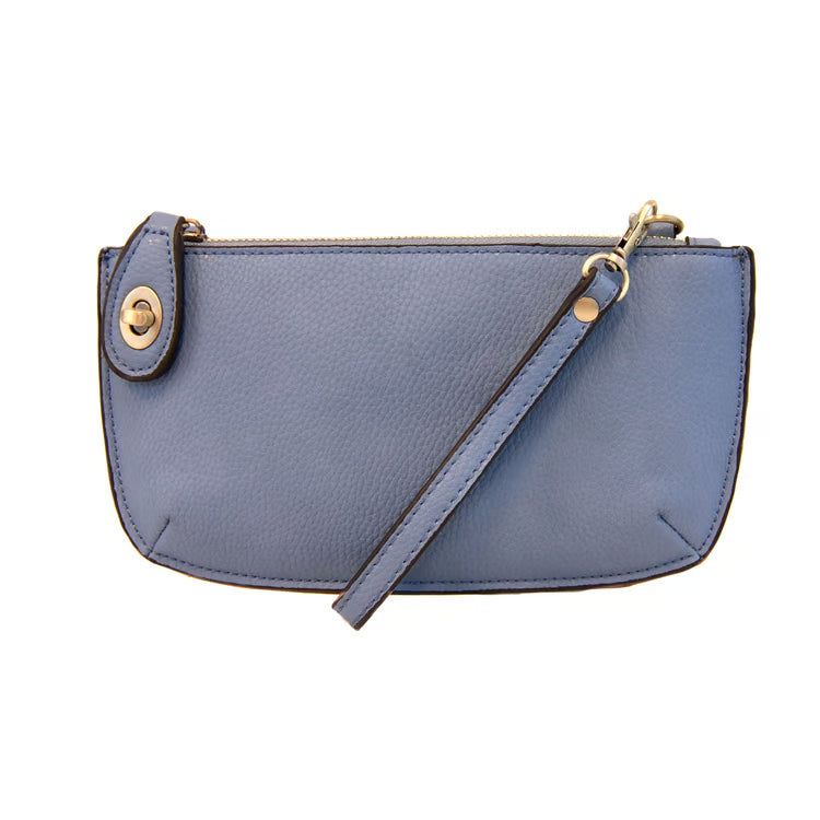 Chambray Mini Crossbody Wristlet Clutch