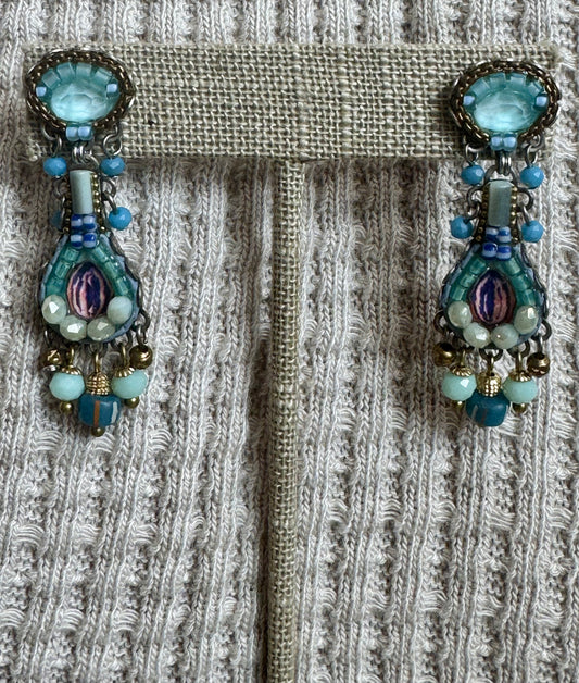 Blue Bird Earrings 2
