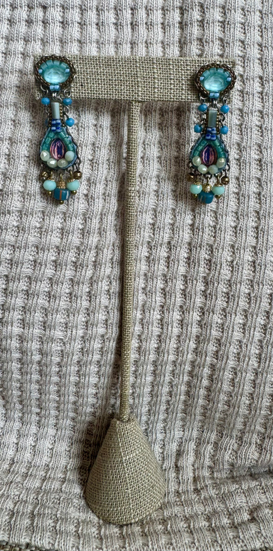 Blue Bird Earrings 2
