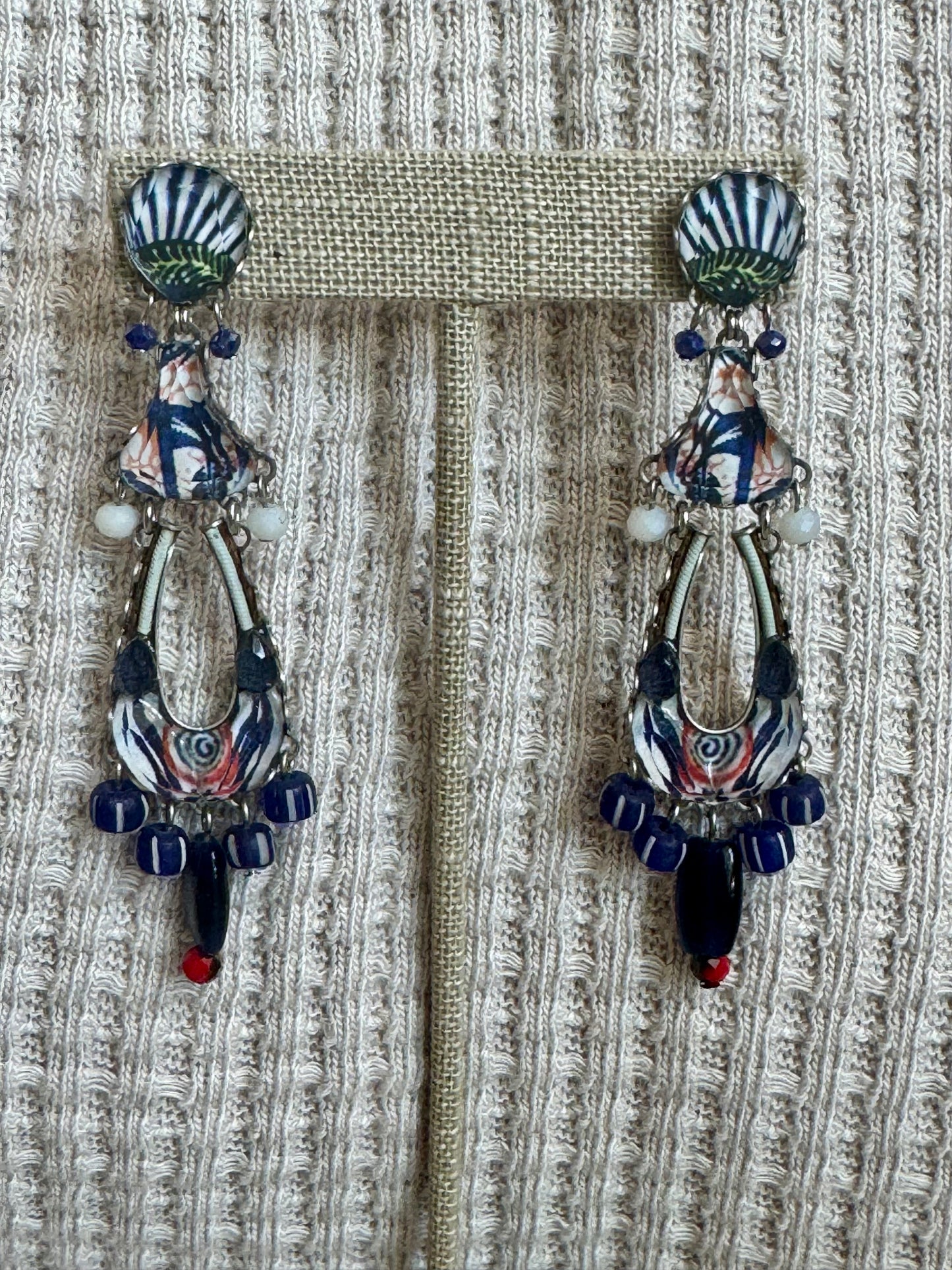 Blue Domes Earrings 1