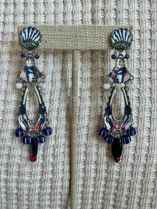 Blue Domes Earrings 1
