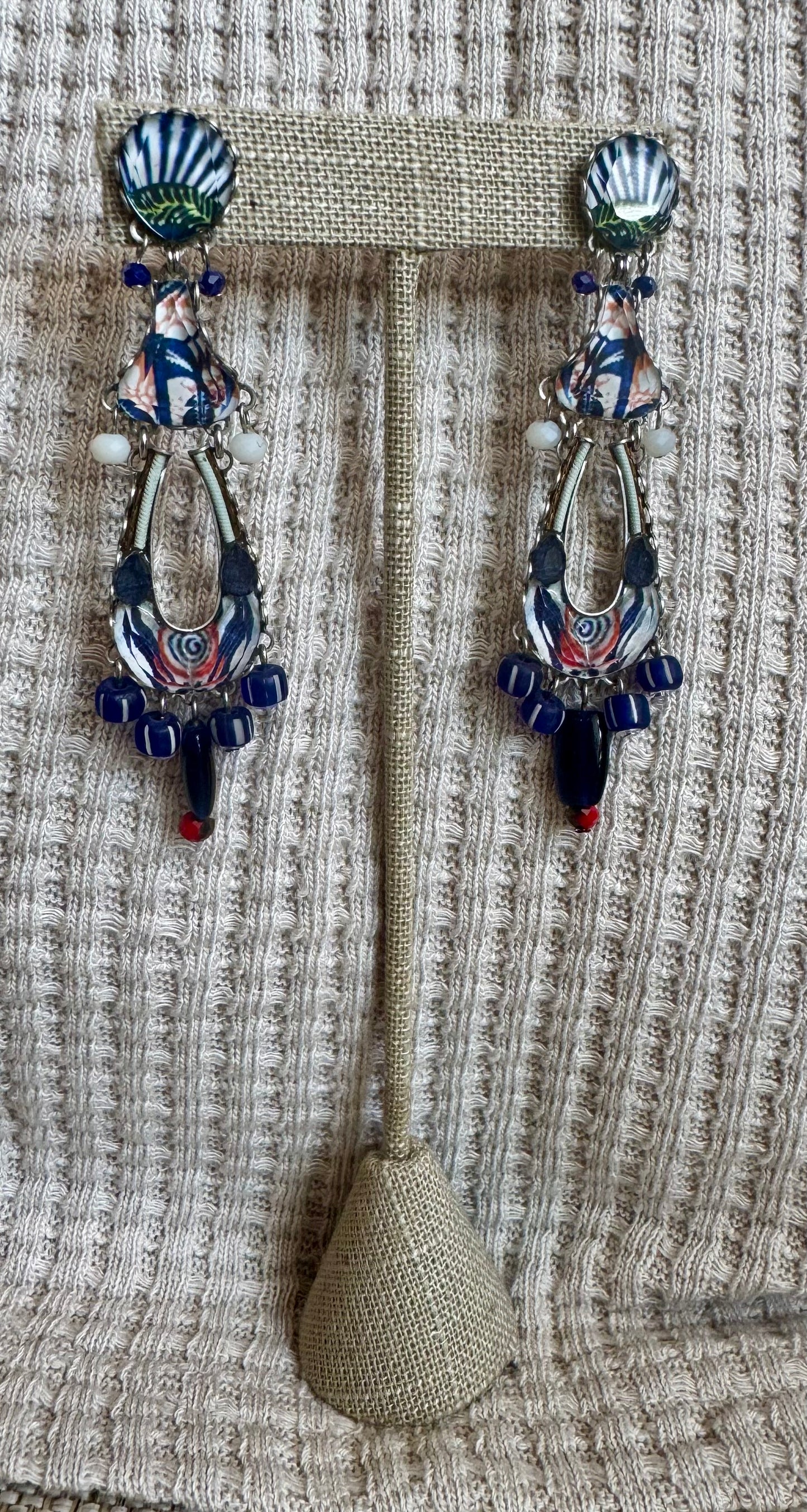 Blue Domes Earrings 1