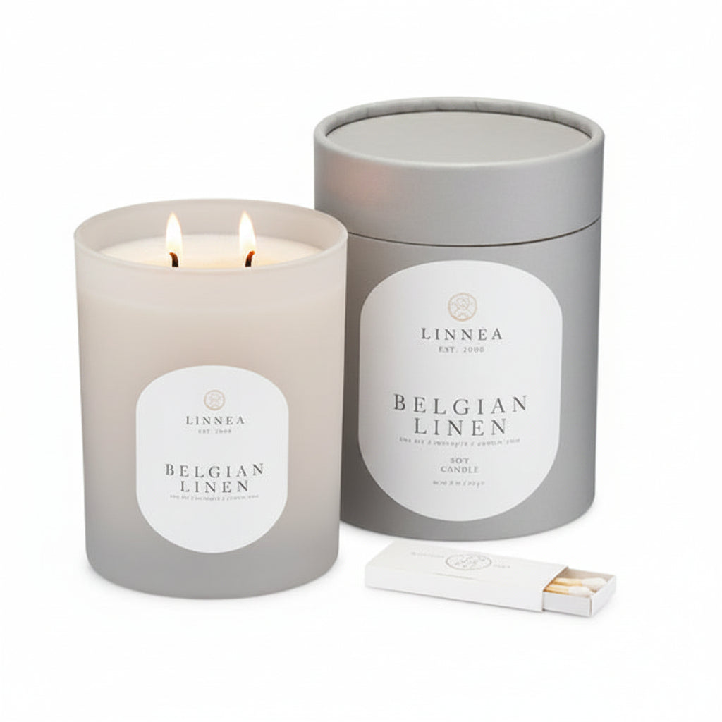 Belgian Linen Candle