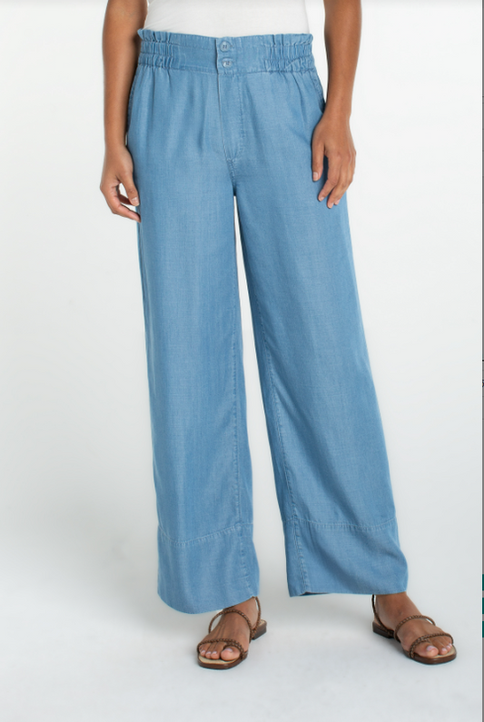 Cinch Waist Pull-On Pants, Jeans