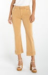 Hannah Crop Flare Hugger 25 1/2", Straw