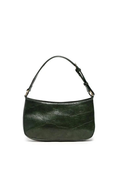 Erin Faux Croc Hobo, Bottle Green