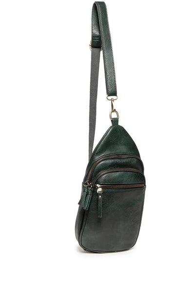 Jas Medium Sling/ Crossbody, Evergreen