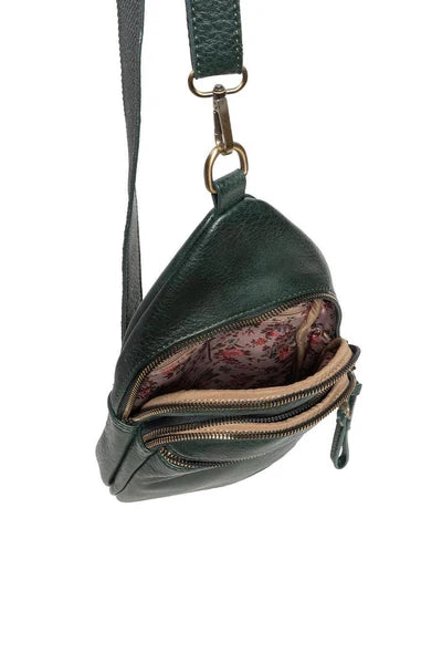 Jas Medium Sling/ Crossbody, Evergreen