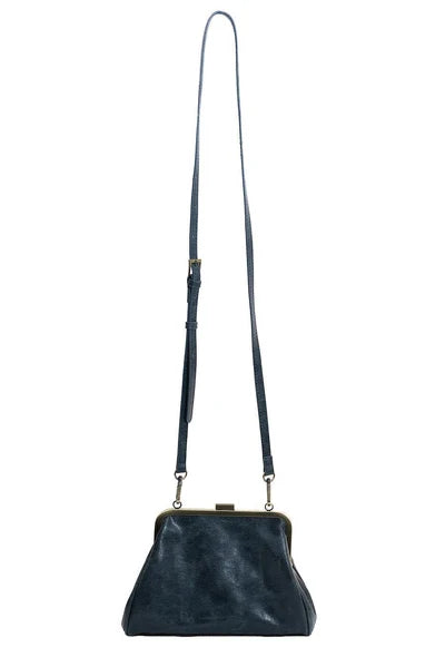 Elsa Small Frame Crossbody, Deep Denim