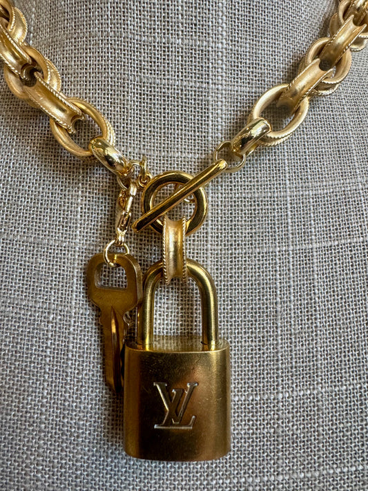 Pompeii Louis Vuitton Lock Necklace
