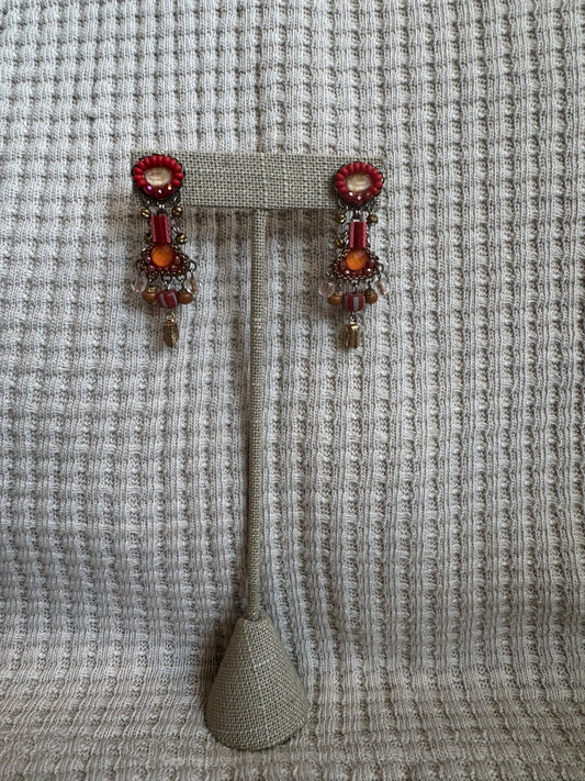Radical Red Earrings