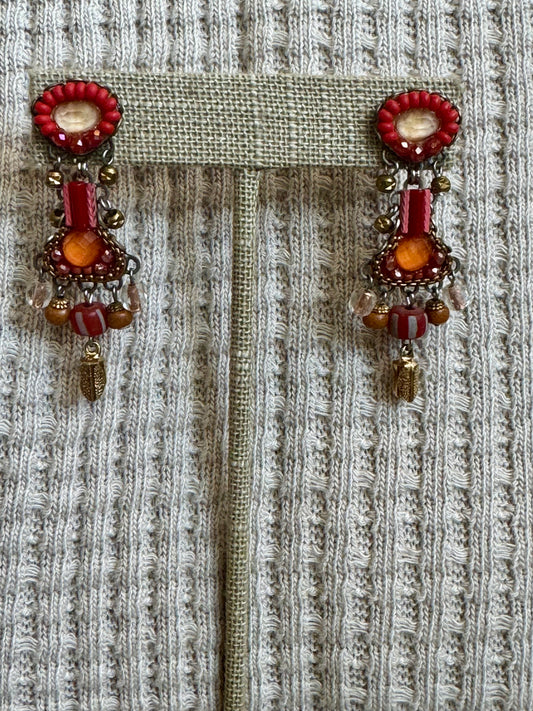 Radical Red Earrings