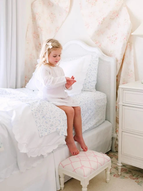 Sophia White Cotton Dress, 3-4y