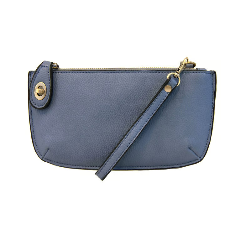 Periwinkle Mini Crossbody Wristlet Clutch