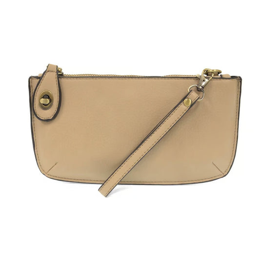 Beech Wood Mini Crossbody Wristlet Clutch