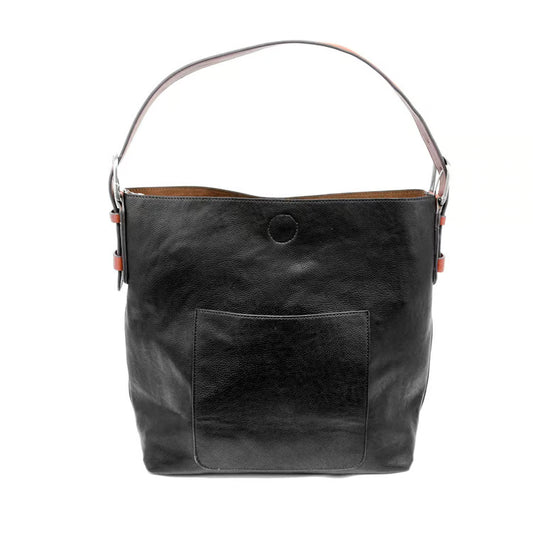 Black Hobo Cedar Handle Hangbag