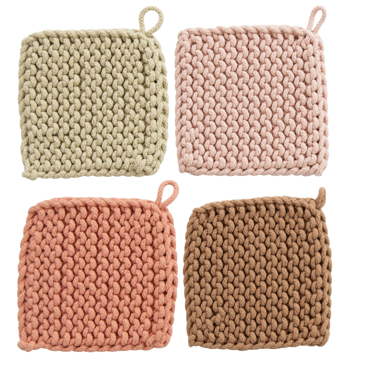 Cotton Crocheted Potholder, DF4521A