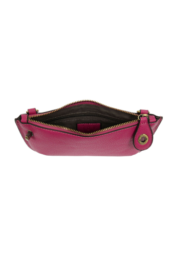 Fuchsia Mini Crossbody Wristlet Clutch