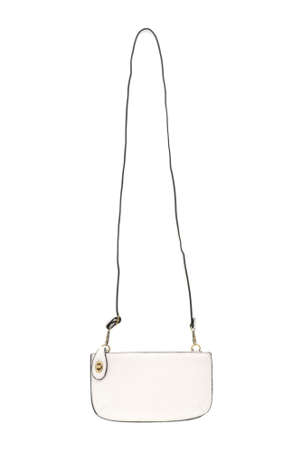 White Mini Crossbody Wristlet Clutch