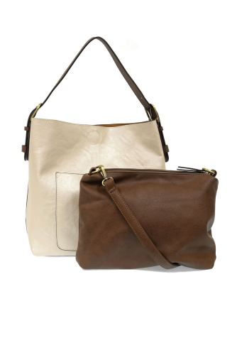 Metallic Pearl Hobo Coffee Handle Handbag