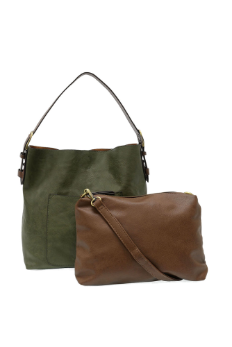 Dark Basil Hobo Coffee Handle Handbag