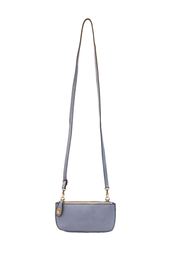 Chambray Mini Crossbody Wristlet Clutch