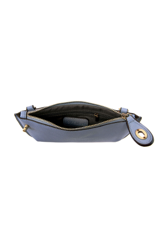 Periwinkle Mini Crossbody Wristlet Clutch
