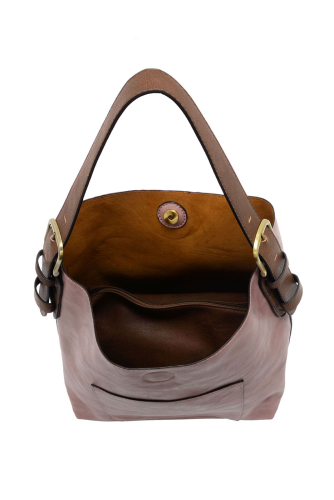 Soft Berry Hobo Coffee Handle Handbag