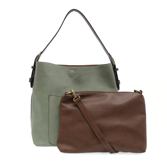 Dusty Sage Hobo Coffee Handle Handbag