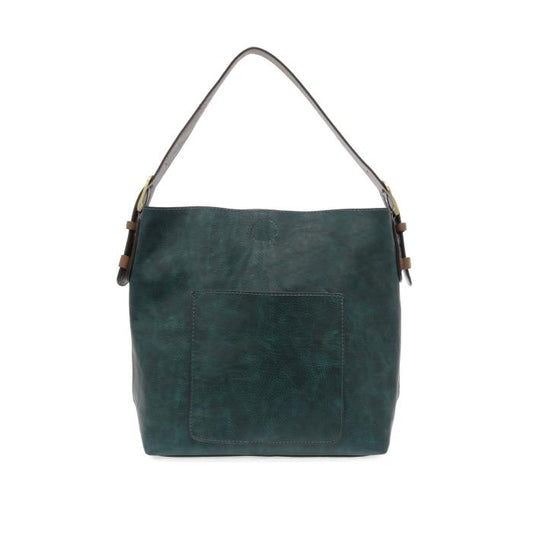 Vivid Deep Teal Hobo Coffee Handle Handbag