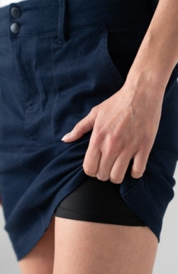 Utility Skort, Deep Midnight